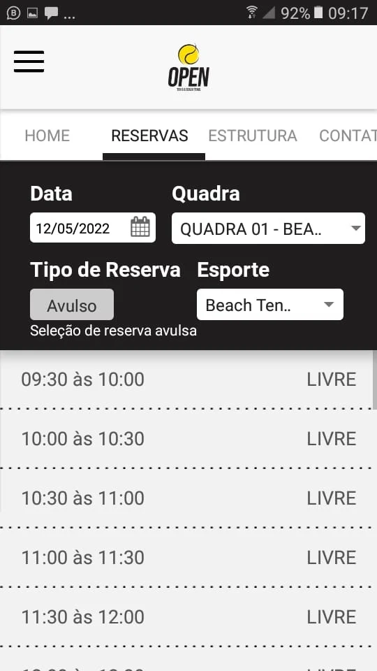 Open Tenis & Beach Tenis screenshot